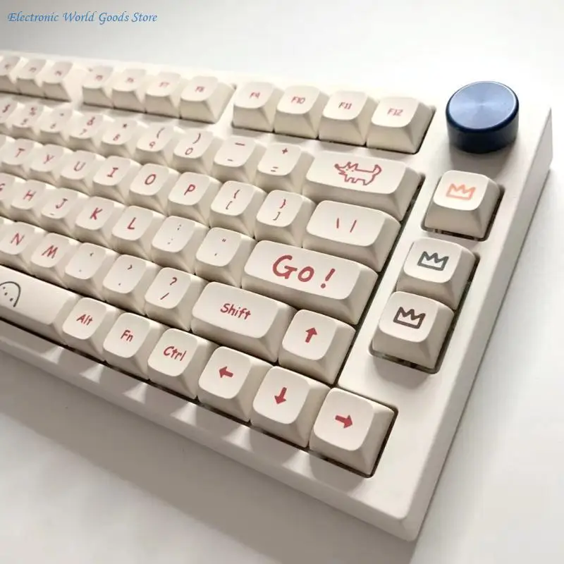 Фото A3PD Граффити Мультфильм XDA Профиль Колпачки для ключей PBT Сублимационная краска для переключателя Cherry MX №2