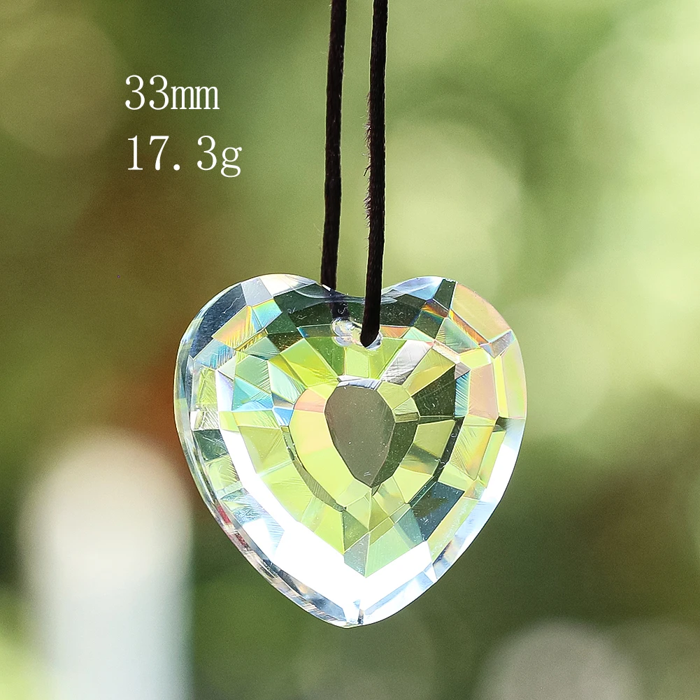 

Хрустальная призма-сердце, 2 шт.