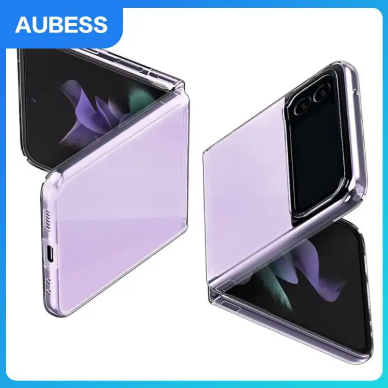 

Back Bumper Shell Phone Case Solid Color Protective Cover Resistant Mobile Phone Cases Anti-drop For Samsung Galaxy Z Flip3 Case
