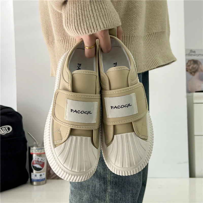 Womens Sneakers Summer Shoes Platform Roses 2023 Thick Sole Fashion Casual Rubber Solid Hook & Loop Canvas Fabric Flock Leisure
