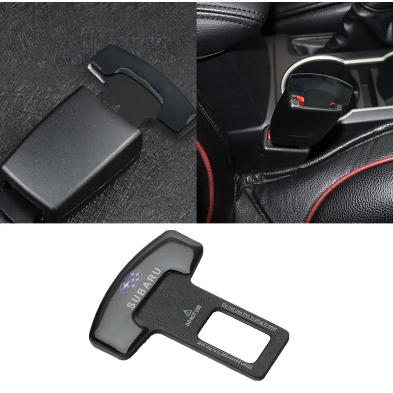 

1/2pcs Quality Alloy Car Seat Belt Cover Clip Safety Belt Plug For Subaru STI Impreza Forester Tribeca XV BRZ WRX Outback