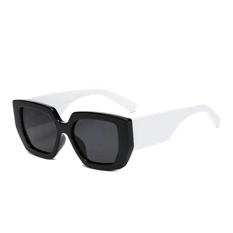 

New European and American Fashion Polygonal Retro Box Sunshade Sunglasses for Men and Women Street Shooting