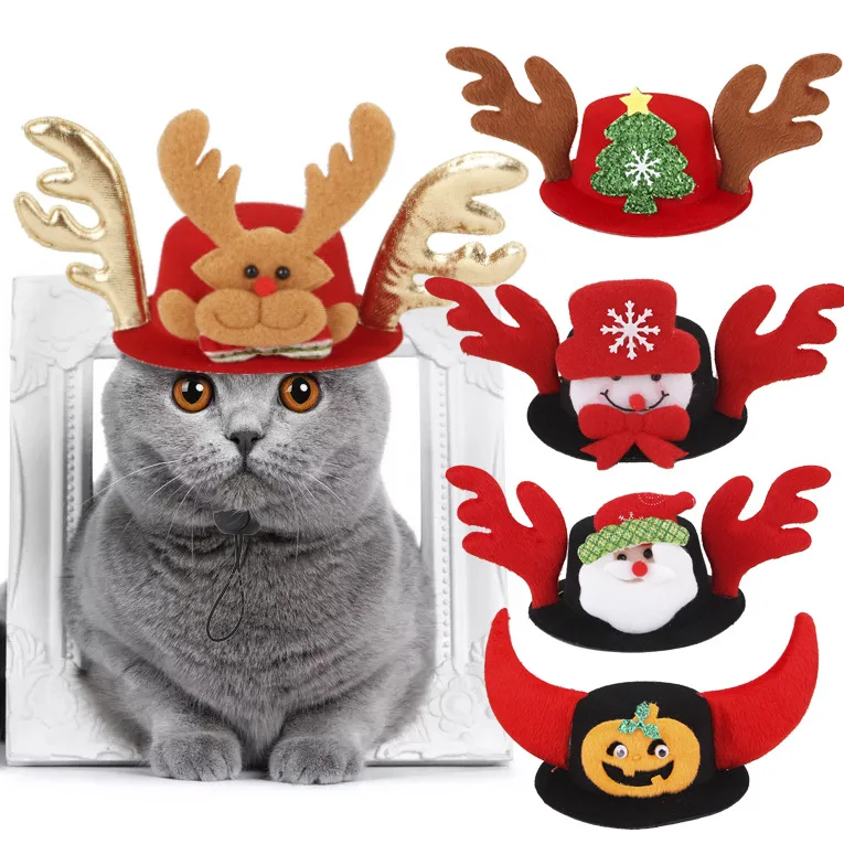 

Pet Holiday Accessories Dog Halloween Christmas Cat Funny Headwear Items