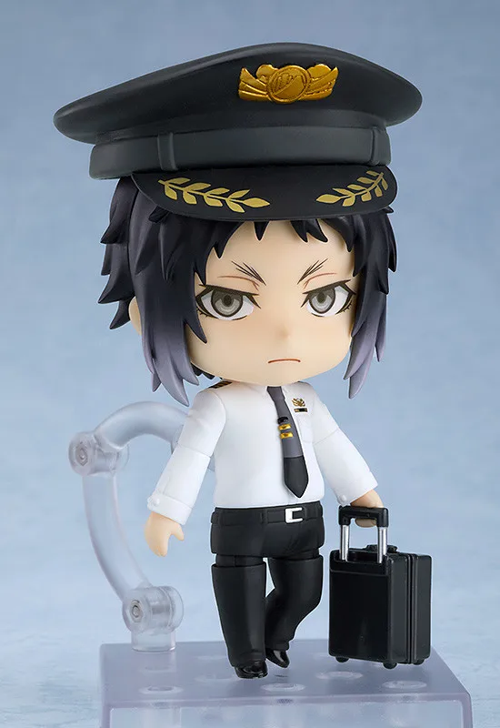 

100% Original: Anime Bungo Stray Dogs Ryunosuke Akutagawa pilot Q version figma Action Figure Anime Toys Figure Model Doll Gift