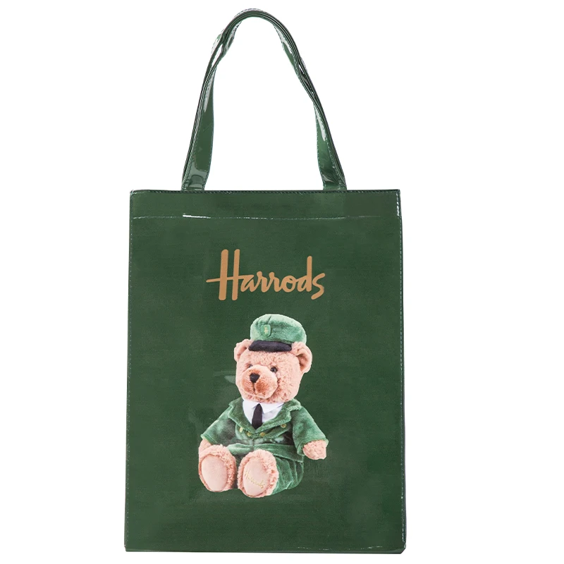 Женская Экологичная вместительная сумка для покупок Роскошная Желейная зеленая