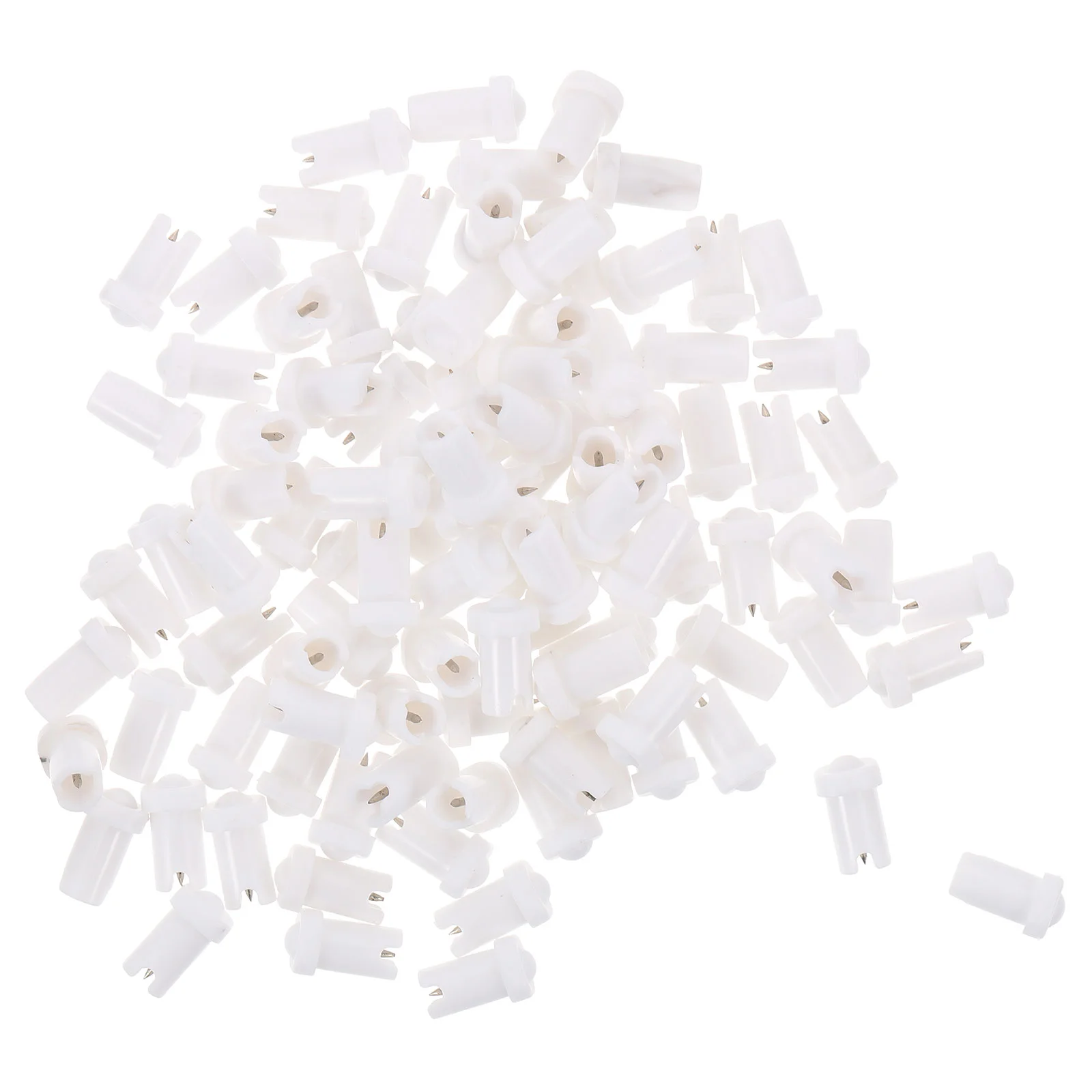 

100 Pcs Glue Bottle Anti-blocking Needle Needles Parts Lash Tool Product Pp Supplies Pin Eyelash Extensions