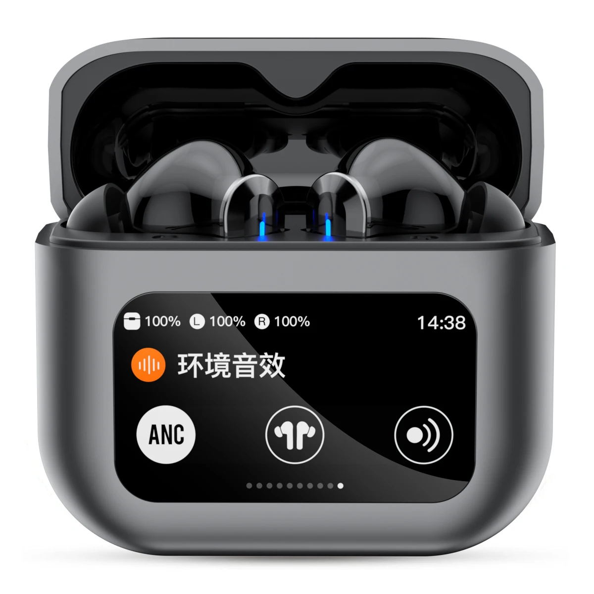 YYK-Q30 Беспроводные наушники с активным шумоподавлением полноцветные ЖК-дисплеем