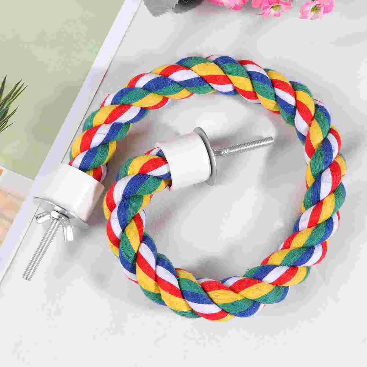 

Pet Accessories Bird Toys The Swing Parrot Standing Station Climbing Rope Chewing Supplies