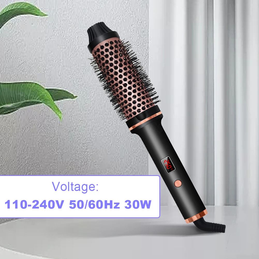 Щетка для завивки круглая щетка с подогревом 5 настроек температуры керамическая