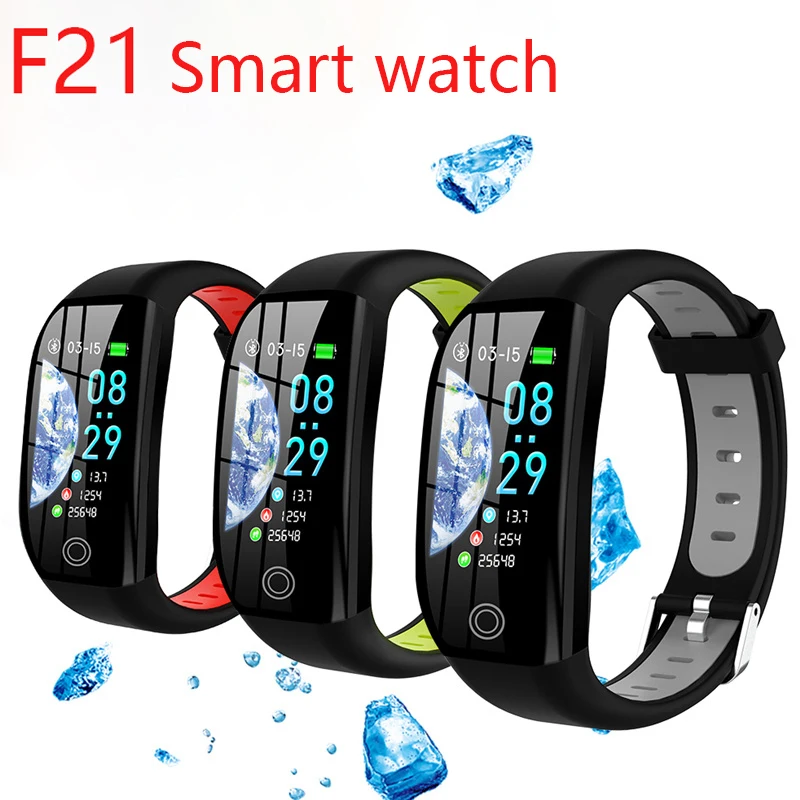 

New F21 Smartwatch Men women Sport pedometer Fitness tracker GPS watch Touch waterproof smart bracelet For Smartphones pk Y68 M7