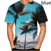 unisex 3d coconut tree printed t shirts summer womens for mens t shirt hip hop style