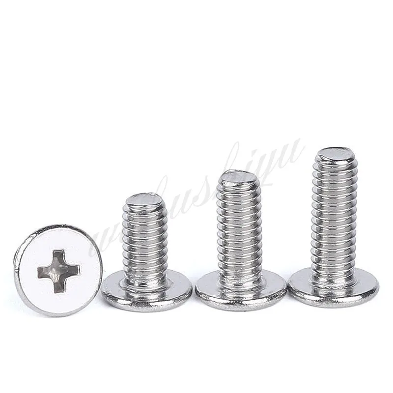 10 шт./лот болт из нержавеющей стали Cross Phillips см ультратонкий сверхнизкий плоский
