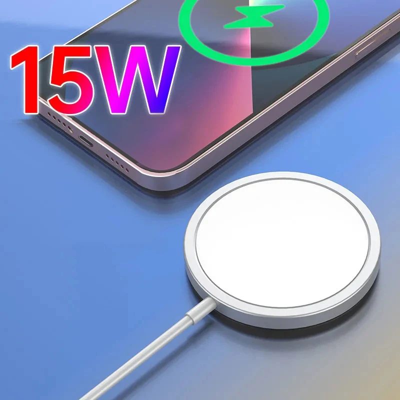 

15W Magnetic Fast Qi Wireless Charger for iPhone 13 12 Pro Max Mini PD USB Type C Induction Quick Charging Pad For Smart Phone