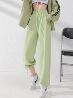 houzhou casual sweatpants jogging women baggy high waist korean fashion sports pants female hippie harajuku basic trousers loose