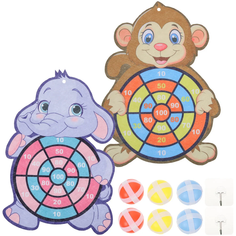 

2 Sets Game Kids Dart Toy Indoor Games Toys Girl Board Magnetic Party Interactive Elephant