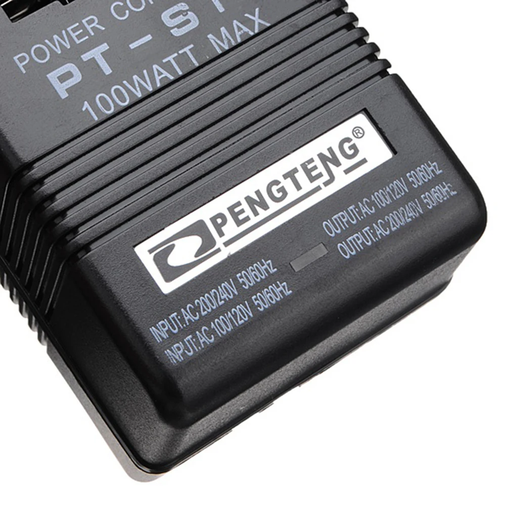 Новый PT-S12 AC 100 Вт 55-60 Гц максимальная мощность 110 В/120 В до 220 В/240 в двухсторонний