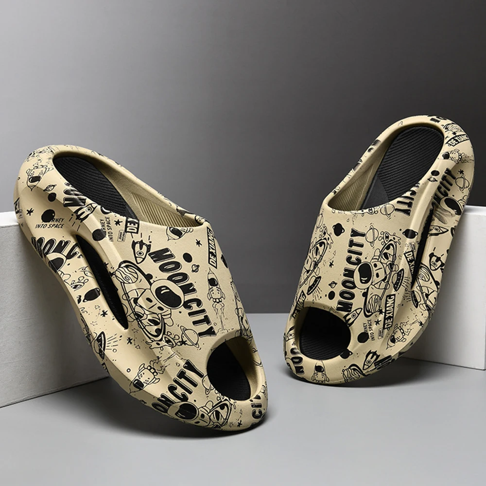 New Summer Men Sneaker Slippers Women Platform Beach Slides EVA Casual Flat Cloud Slipper Unisex Sports Sandals Thick Sole Shoes