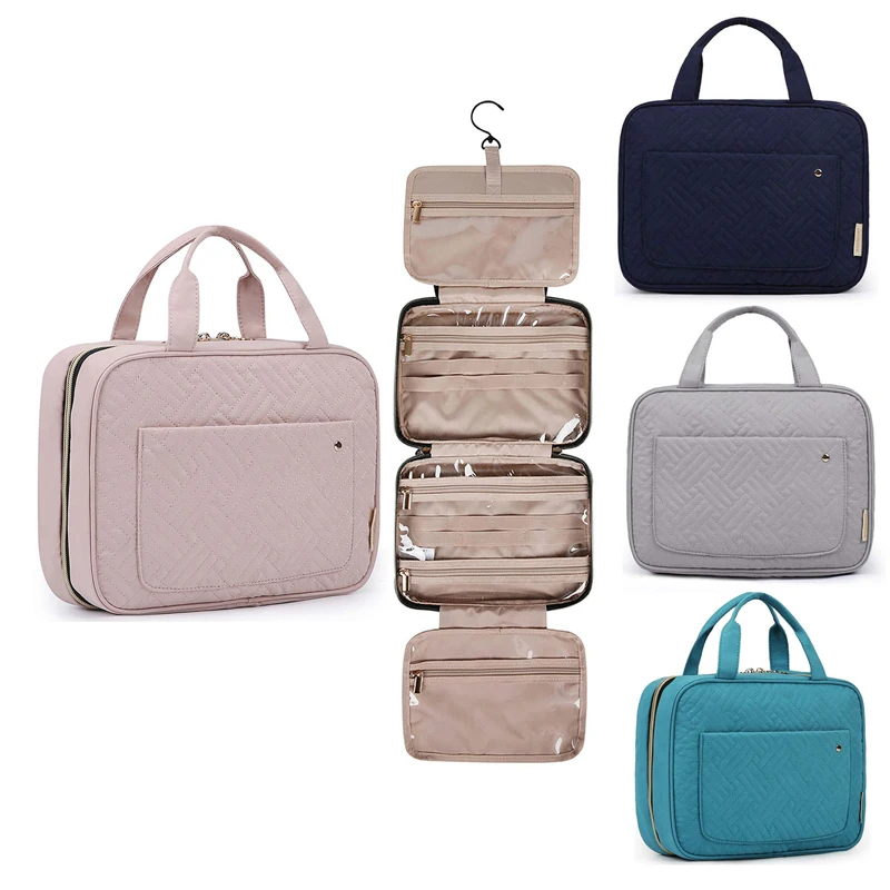 

NEW High Capacity Makeup Bag Travel Cosmetic Bag Waterproof Toiletries Wash Storage Bags Travel Kit Ladies Beauty Bag Organizer