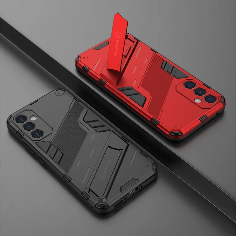 For Samsung Galaxy A34 Case Cover Samsung A34 A33 A32 A04E A53 A13 Anti-slip Bumper Holder Stand Armor Full Case Samsung A34 5G