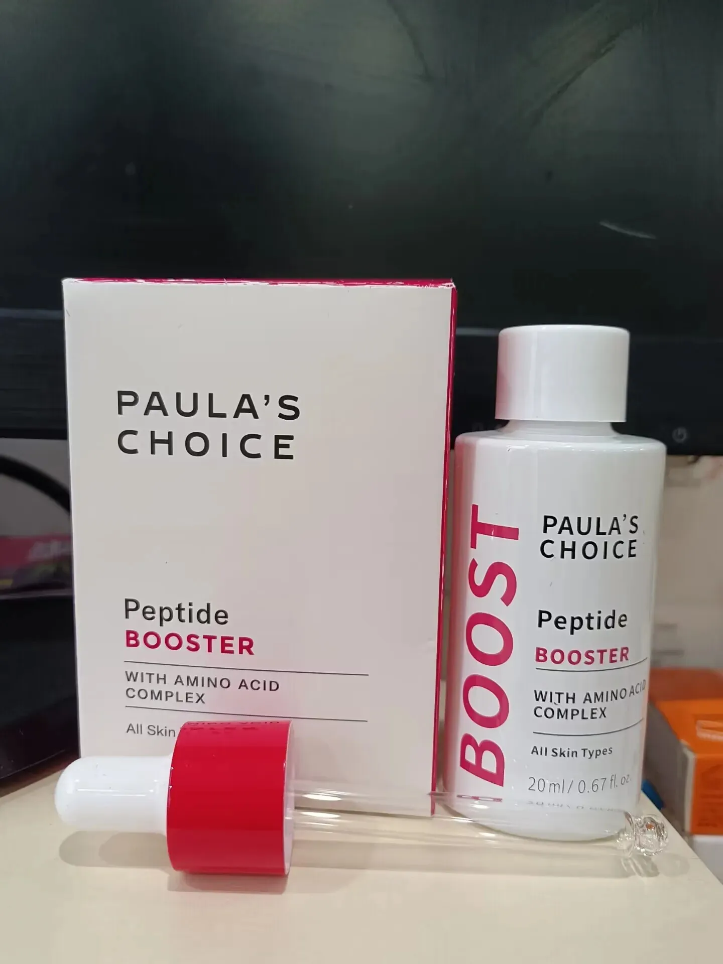 

New Arrive Paula‘s Choice Skin Care Peptide Booster With Amino Acid Complex Repairs Multiple Signs Of Aging For All Skin 20ml