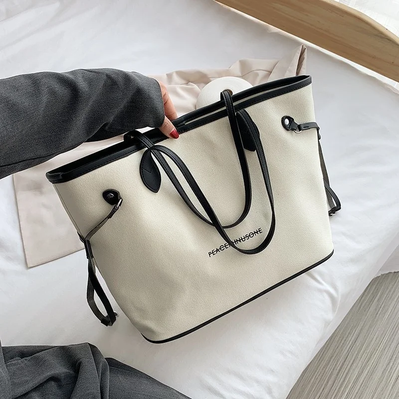 

Large Capacity Mommy Bag Tote Bag Korean Version Child Mother Bag 2022 New Canvas Bag Women's Wallet Luxury Women Brand Handbags