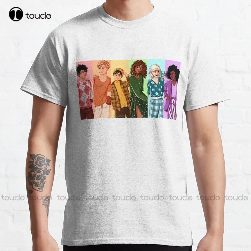 

Heartstopper Squad But Make It Rainbow Classic T-Shirt Heartstopper Mens Dress Shirt Custom Gift Custom Aldult Teen Unisex Retro