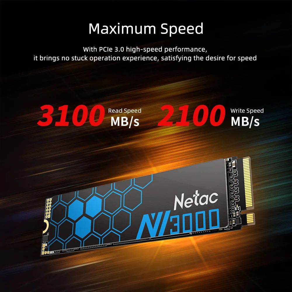 Внутренний твердотельный накопитель Netac M2 SSD NVMe 250 ГБ 500 Гб ТБ M.2 2280 PCIe |