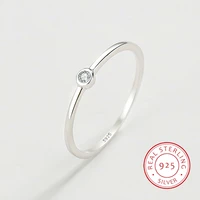 2022 new simple couple rings for women real s925 sterling silver cz finger valentines day present wedding party gift jewelry