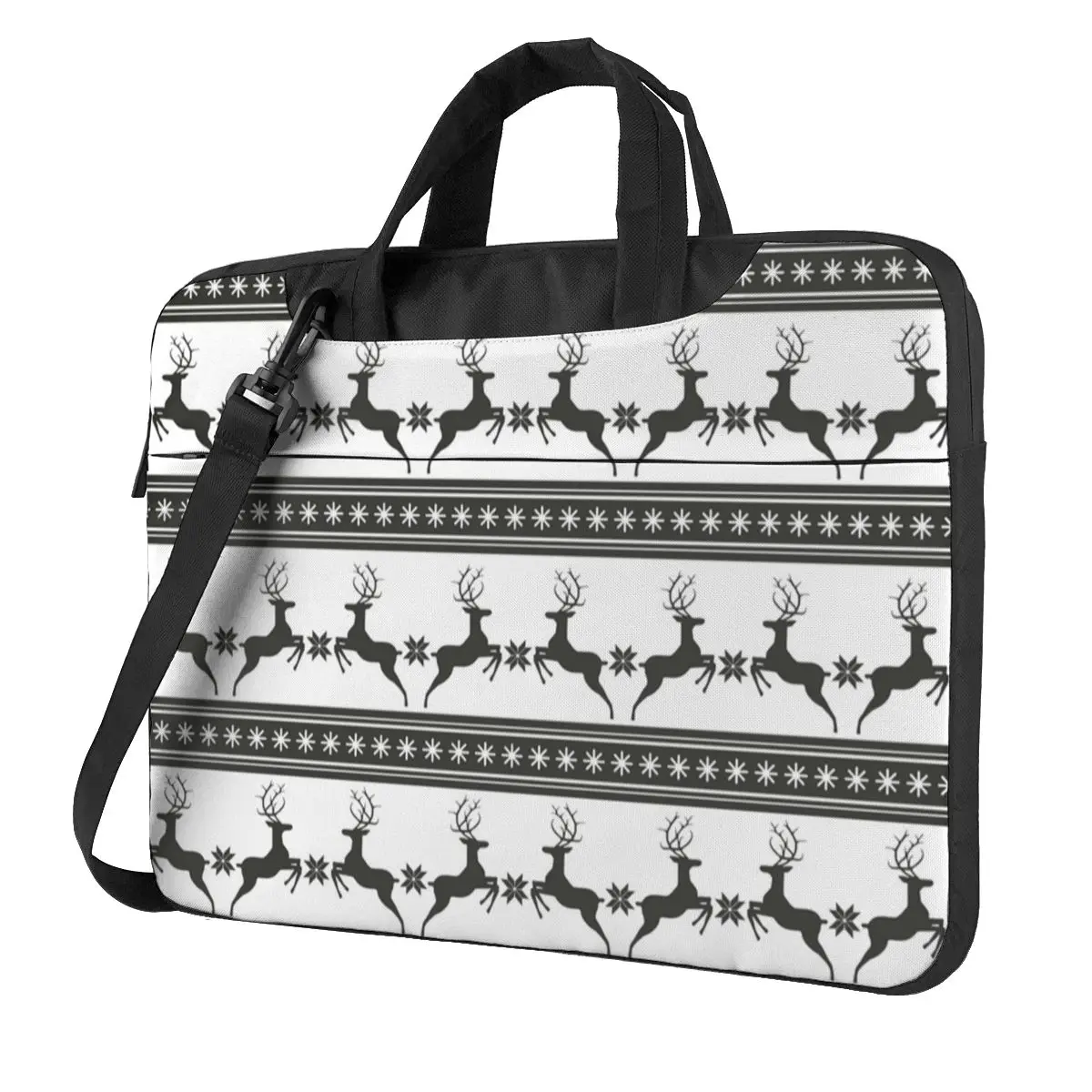 

Christmas Nordic Animal Laptop Bag Vintage Deer Print For Macbook Air Pro Acer Dell 13 14 15 15.6 Case Cute Waterproof Pouch