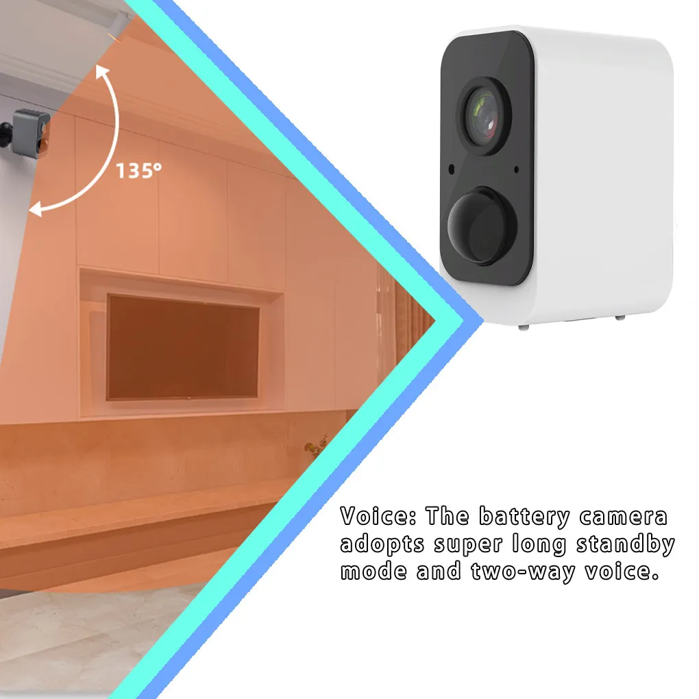 

Беспроводная аккумуляторная камера 1080P, уличный адаптер безопасности, перезаряжаемый монитор, интеллектуальная быстрая конфигурация, Пасс...