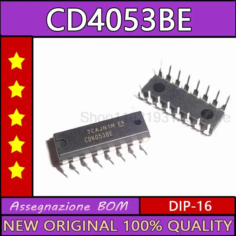 10 шт./лот Cd4053be plug-in DIP-16-новый и импортный, который может заменить hcf4053be