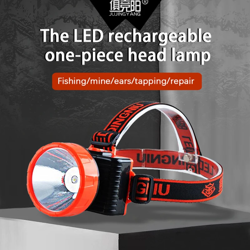 LED portable searchlight headwear durable outdoor waterproof durable soft plastic material super bright