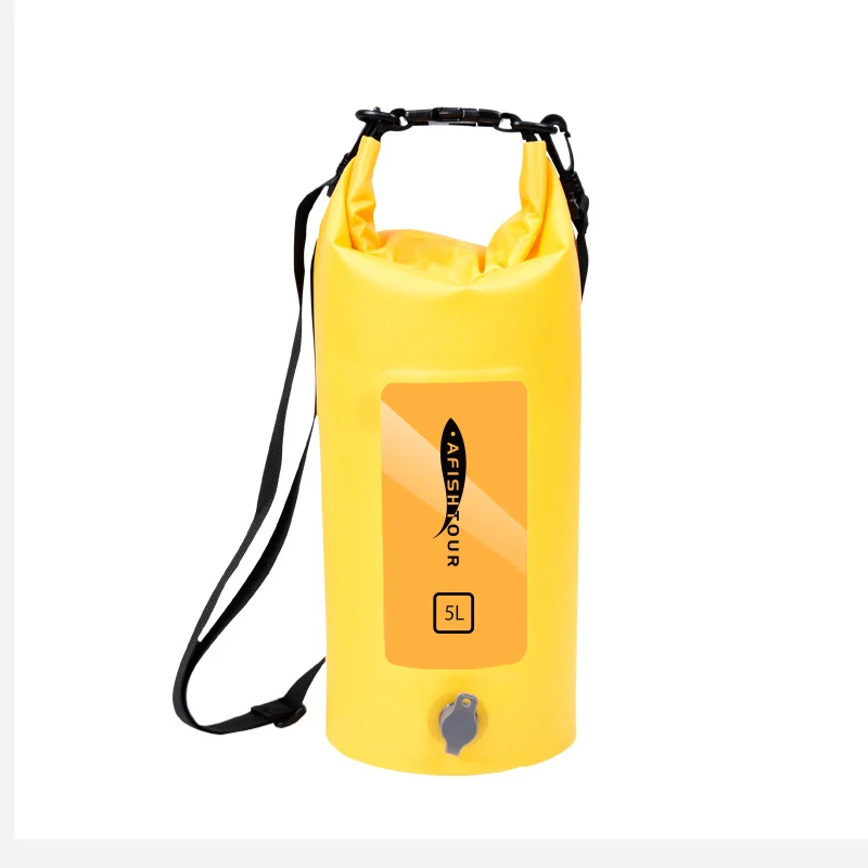 5L Trekking Airtight Waterproof Dry Bag Outdoor Duffel Ocean Pack Pool Sea Fishing Raft Sports Gym Swimming Bag Drybag For Kayak