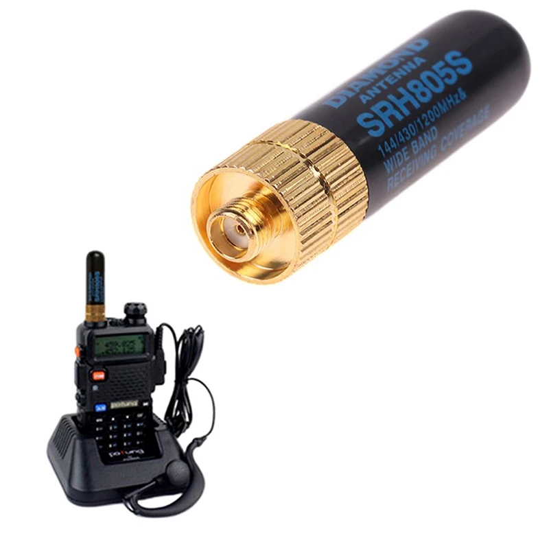 

1pc Mini Portable SRH805S Dual Band SMA-F Female Antenna 50OHM for BAOFENG UV-5R BF-888S Radio SRH-805S Antenna 10W