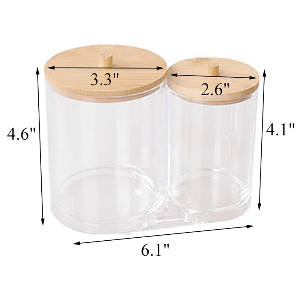 Держатель для ватных палочек с искусственным дизайном акриловый держатель