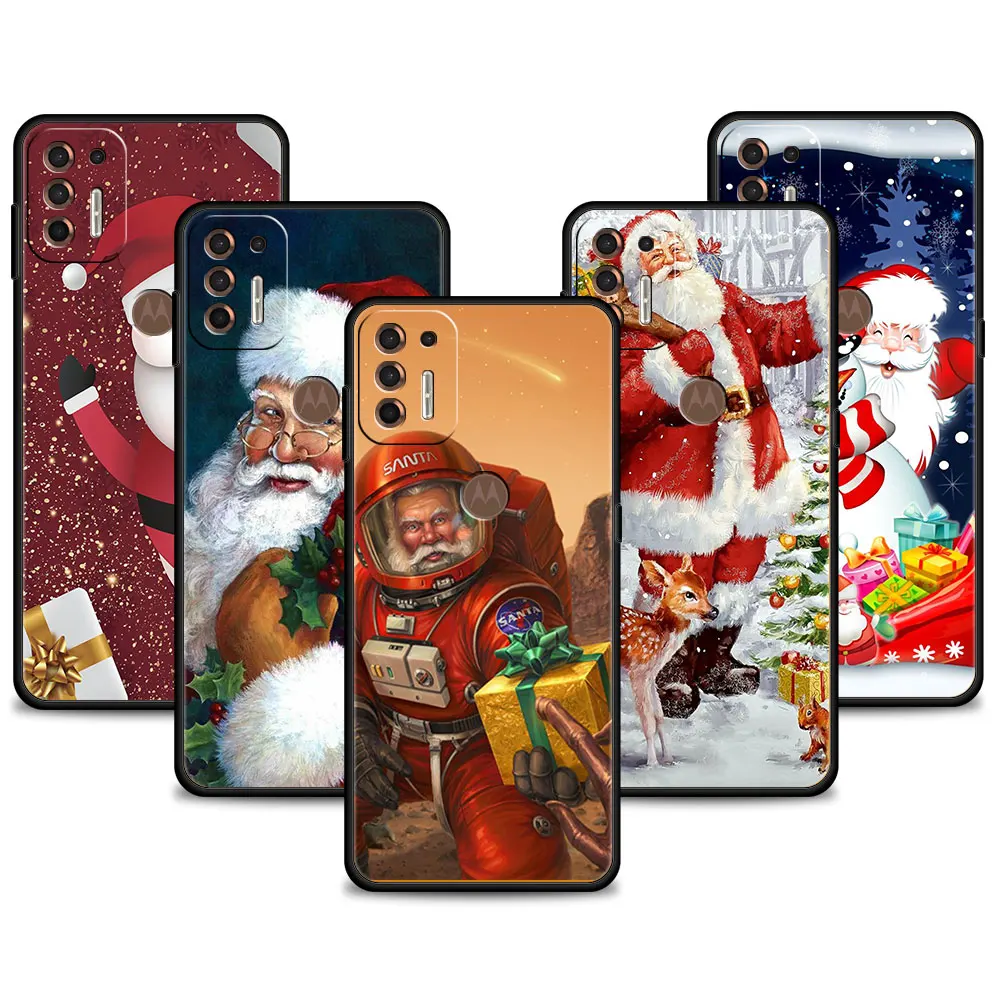 

Phone Case For Motorola G31 E6s G8 Plus Power G30 Edge 20 30 Pro G60 G22 G9 Play G Stylus 2022 Santa Sends Gifts