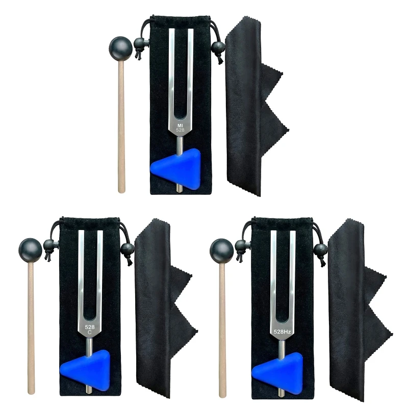 

H58D Chakra Energy Tuners for Repair Healing 528hz Sound Healing Tuning Fork with Bag