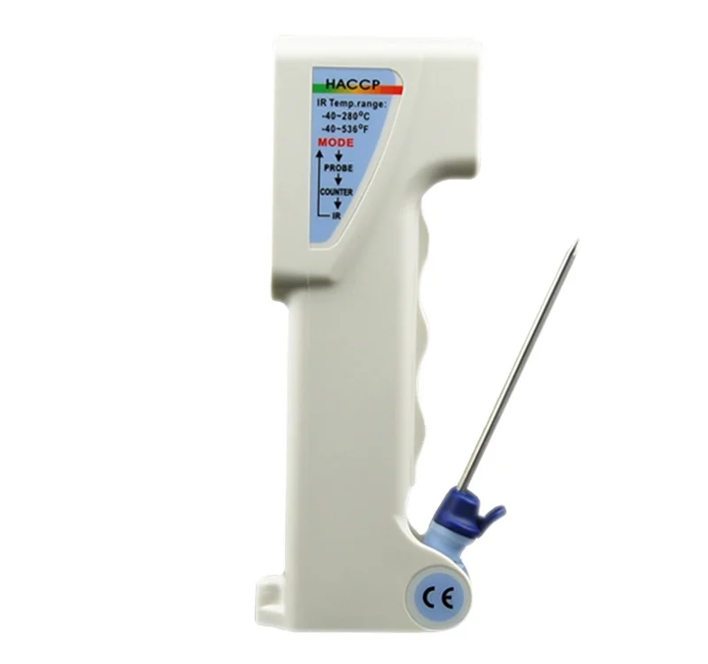 

AZ8838 High Precision HACCP IR Meter Non-contact Plug in Industrial Sensor Digital Meat Thermometer With Probe