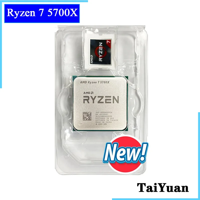 AMD Ryzen 7 5700X R7 5700X 3.4 GHz Eight-Core 16-Thread CPU Processor 7NM L3=32M 100-000000926 Socket AM4 New but without cooler