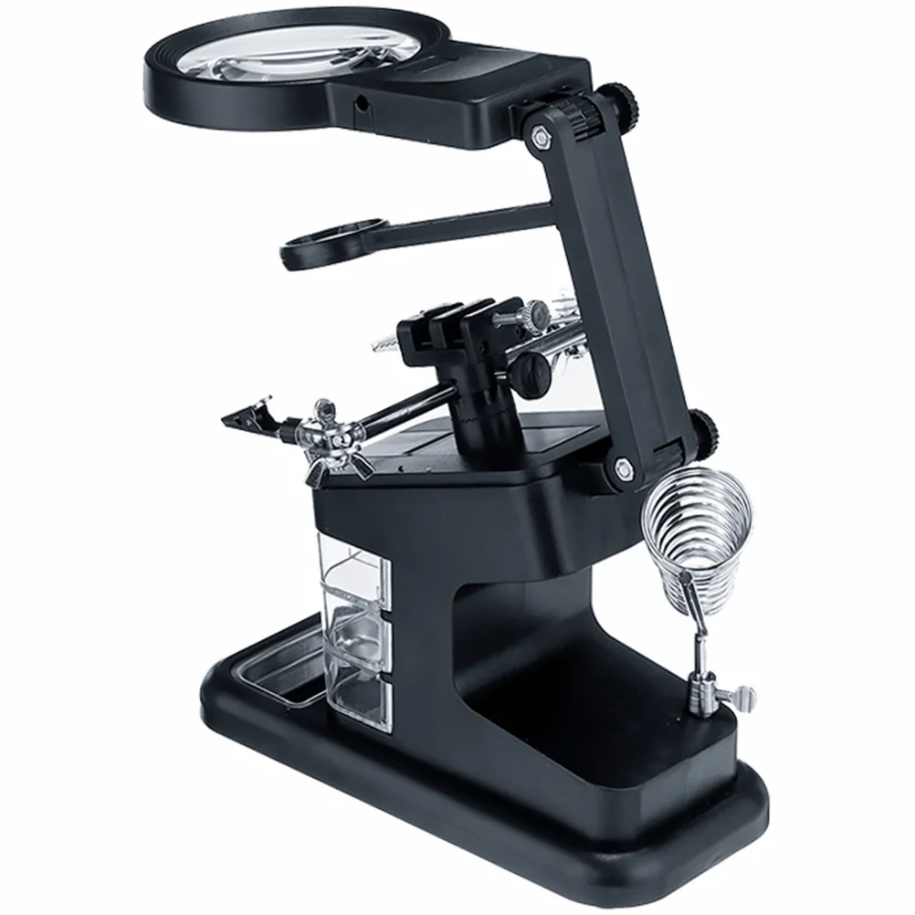 

Multifunctional Soldering Iron Kit LED Magnifier Station Table Magnifying Glass