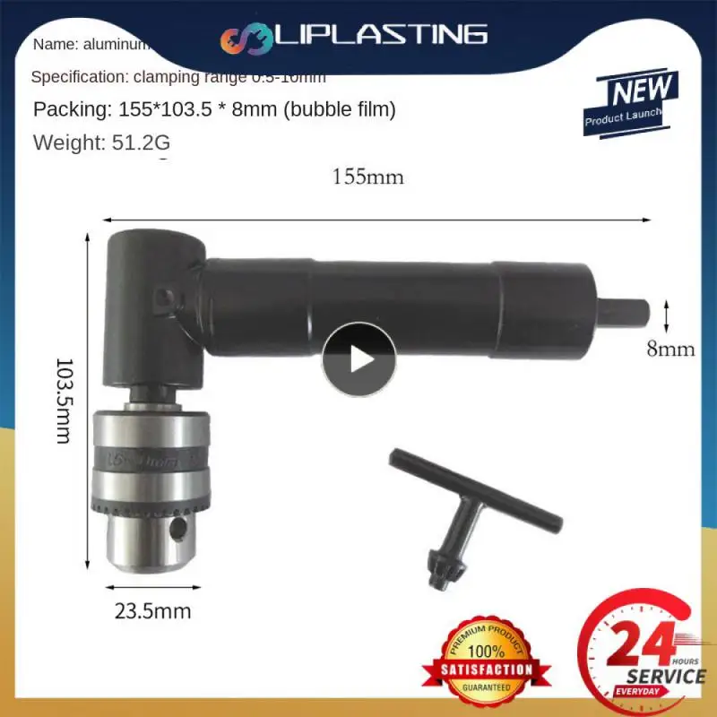 

Carbon Steel Hand Electric Drill Electric Screwdriver Turning Bit Screwing Corner Solid Durable 90 Degree Angler Adapter Corner