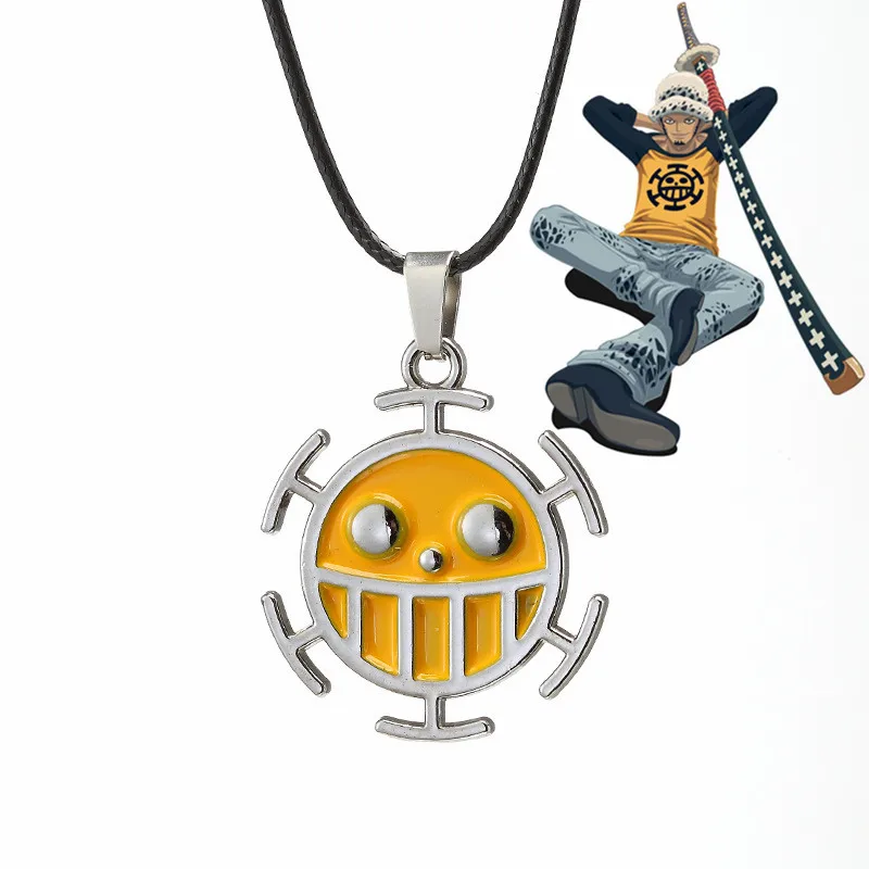 

Anime One Piece Trafalgar Law Vintage Necklace Cosplay Prop Unisex Pendant Choker Fashion Jewelry Accessories Gift