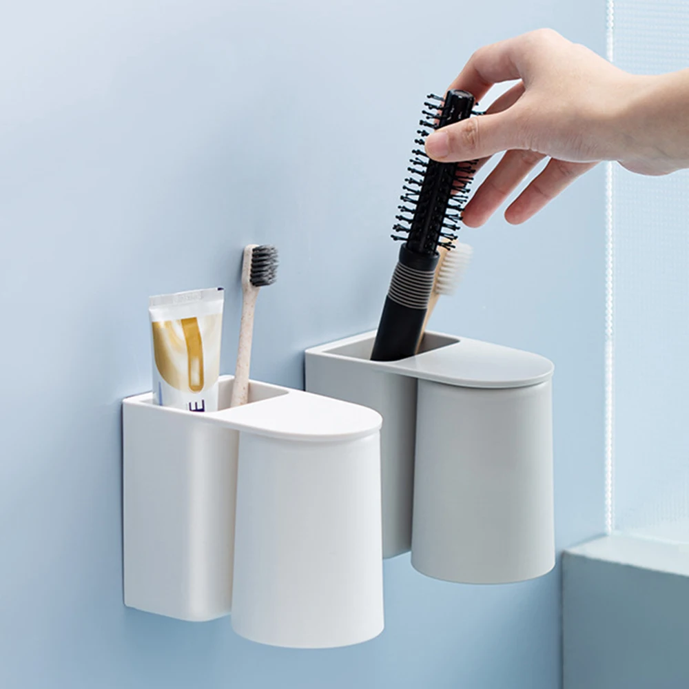 

Home Goods Toothbrush Rack Punch-free Toothbrush Rack Mouthwash Cup Toothbrush Toothpaste Rack
