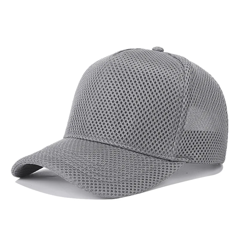 

60-64cm Big Head Mesh Breathable Baseball Cap Men And Women Thin Section High Top Hat Outdoor Sunscreen Sun Hat Duck Tongue Hat