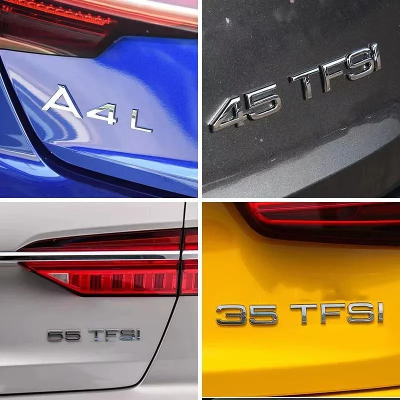 3D ABS Автомобильная эмблема заднего багажника значок с логотипом для Audi A1 A3 A4 A5 A6 A7