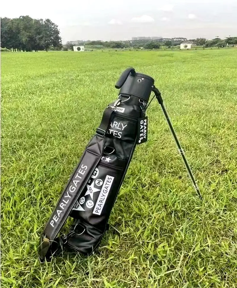 New Golf Bracket Package Korean Brand Men's and Women's Golf Gun Bag PU Waterproof Lightweight and Durable Golf Club Bag