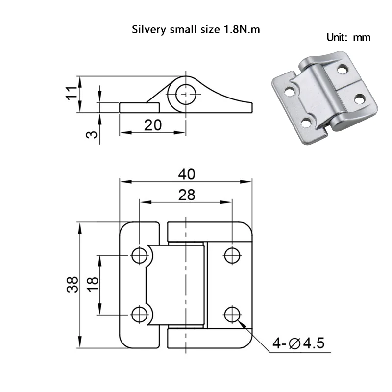 Шарнир с постоянным крутящим моментом из цинкового сплава или алюминиевого сплава с любой стопорной осью демпфирования Шарнир для интепромышленного оборудования