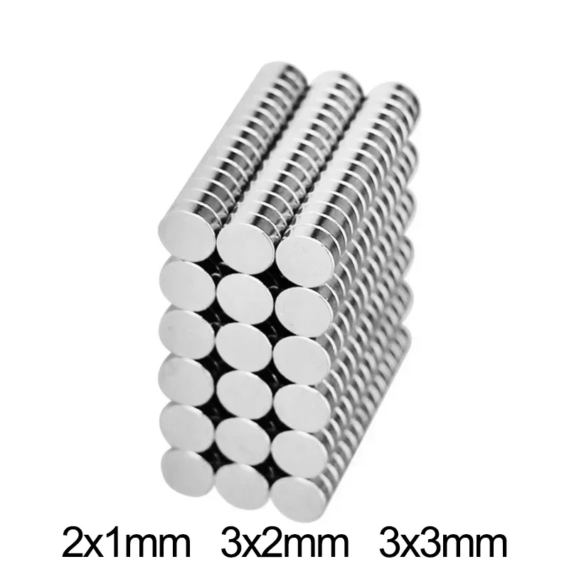

Неодимовые магниты N35 круглые и дисковые 2x1, 3x2, 3x3 мм