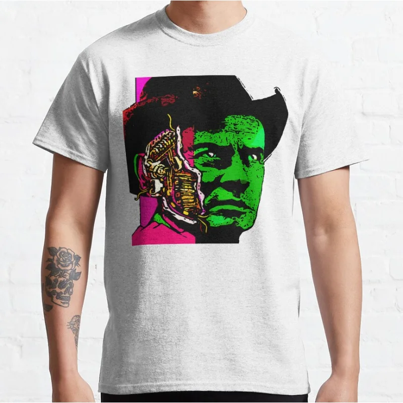 Gunslinger Future World ковбой 80-х годов Винтаж scifi Westworld фильм ужасов Графические футболки