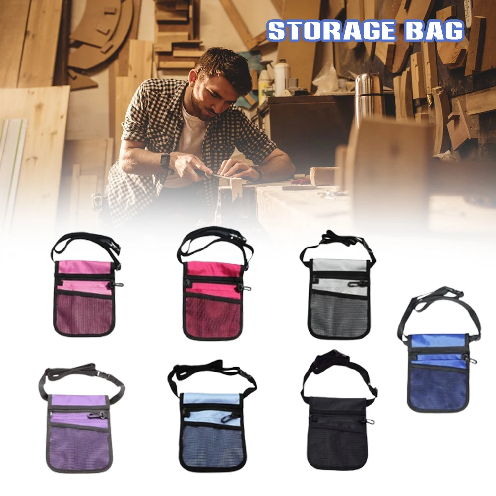 

20 x16x1cm Tool Bag Storage Organizer PVC Tool Waist Pouch Adjustable Strap Outdoor Medical Accessories
